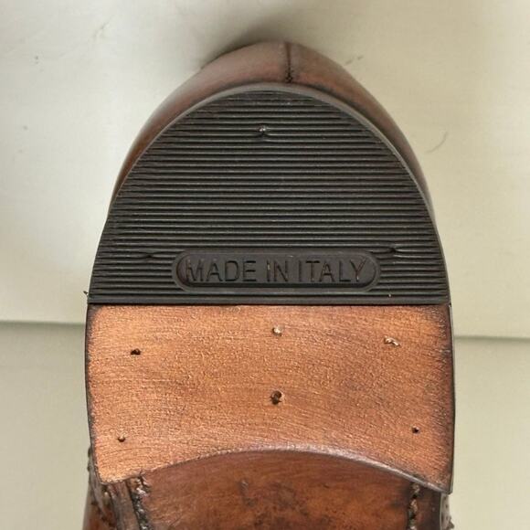 EXCELLENT Crockett & Jones x Polo Ralph Lauren Scotch Grain Cap Toe Bal 10 - Picture 12 of 13